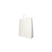 25 Tragetaschen, Papier 40 cm x 32 cm x 12 cm weiss mit...