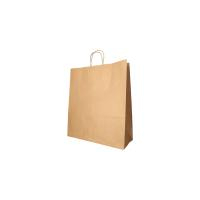 25 Tragetaschen, Papier 41 cm x 35 cm x 14 cm braun mit...