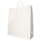 Papstar 25 Tragetaschen, Papier 41 cm x 35 cm x 14 cm weiss mit gedrehtem Tragegriff