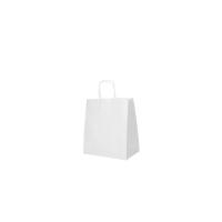 25 Tragetaschen, Papier 27 cm x 32 cm x 21,5 cm weiss mit...