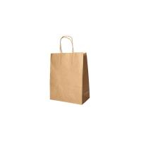 25 Tragetaschen, Papier 44 cm x 32 cm x 17 cm braun mit...