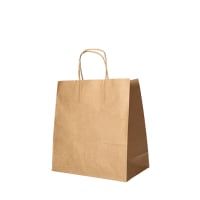 Papstar 25 Tragetaschen, Papier 25 cm x 26 cm x 17 cm...