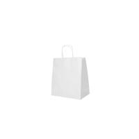 25 Tragetaschen, Papier 27 cm x 32 cm x 17 cm weiss mit...