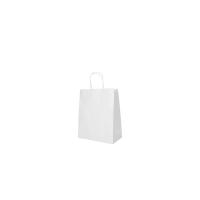 25 Tragetaschen, Papier 28 cm x 22 cm x 10 cm weiss mit...