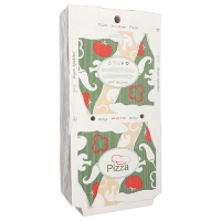 Papstar 100 Pizzakartons, Cellulose &quot;pure&quot; eckig 26 cm x 26 cm x 3 cm