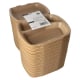 50 Men&uuml;boxen mit Klappdeckel, XPP 3-geteilt 7 cm x 20,5 cm x 24 cm beige