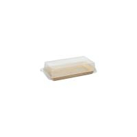 10 Sushi-Schalen Palmblatt eckig 100 ml 4,3 cm x 18,4 cm...