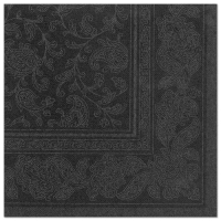 Papstar 20 Servietten &quot;ROYAL Collection&quot; 1/4-Falz 40 cm x 40 cm schwarz &quot;Ornaments&quot;