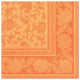 20 Servietten &quot;ROYAL Collection&quot; 1/4-Falz 40 cm x 40 cm orange &quot;Ornaments&quot;