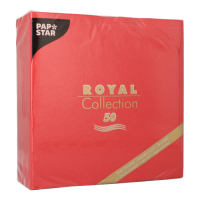 50 Servietten &quot;ROYAL Collection&quot; 1/4-Falz 40 cm x 40 cm rot