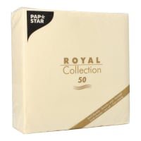 50 Servietten &quot;ROYAL Collection&quot; 1/4-Falz 40 cm x 40 cm champagner