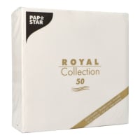 50 Servietten &quot;ROYAL Collection&quot; 1/4-Falz 40 cm x 40 cm weiss