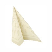 Papstar 50 Servietten &quot;ROYAL Collection&quot; 1/4-Falz 40 cm x 40 cm champagner &quot;New Mediterran&quot;