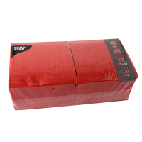 Papstar 250 Servietten, 3-lagig 1/4-Falz 33 cm x 33 cm rot