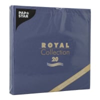 20 Servietten &quot;ROYAL Collection&quot; 1/4-Falz 40 cm x 40 cm dunkelblau