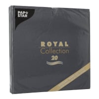 20 Servietten &quot;ROYAL Collection&quot; 1/4-Falz 40 cm x 40 cm schwarz