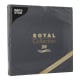 20 Servietten &quot;ROYAL Collection&quot; 1/4-Falz 40 cm x 40 cm schwarz