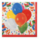 100 Servietten, 3-lagig 1/4-Falz 33 cm x 33 cm &quot;Lucky Balloons&quot;