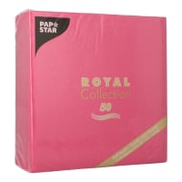 50 Servietten &quot;ROYAL Collection&quot; 1/4-Falz 40 cm x 40 cm fuchsia