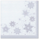 20 Servietten &quot;ROYAL Collection&quot; 1/4-Falz 40 cm x 40 cm weiss &quot;Just Stars&quot;