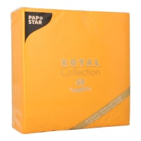 50 Servietten &quot;ROYAL Collection&quot; 1/4-Falz 40 cm x 40 cm orange