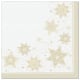 20 Servietten &quot;ROYAL Collection&quot; 1/4-Falz 40 cm x 40 cm champagner &quot;Just Stars&quot;