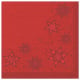 20 Servietten &quot;ROYAL Collection&quot; 1/4-Falz 40 cm x 40 cm rot &quot;Just Stars&quot;