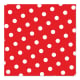 30 Servietten, 3-lagig 1/4-Falz 33 cm x 33 cm rot &quot;Dots&quot;