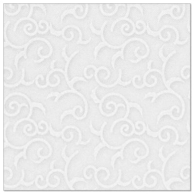 50 Servietten &quot;ROYAL Collection&quot; 1/4-Falz 40 cm x 40 cm weiss &quot;Casali&quot;