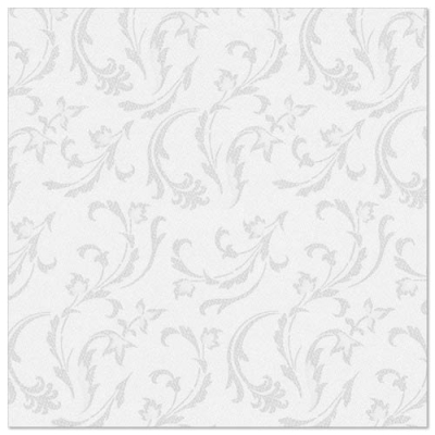 50 Servietten &quot;ROYAL Collection&quot; 1/4-Falz 40 cm x 40 cm weiss &quot;Damascato&quot;