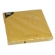 20 Servietten, 3-lagig 1/4-Falz 40 cm x 40 cm gold