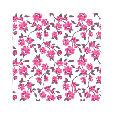 20 Servietten, 3-lagig 1/4-Falz 25 cm x 25 cm fuchsia &quot;Milleflora&quot;