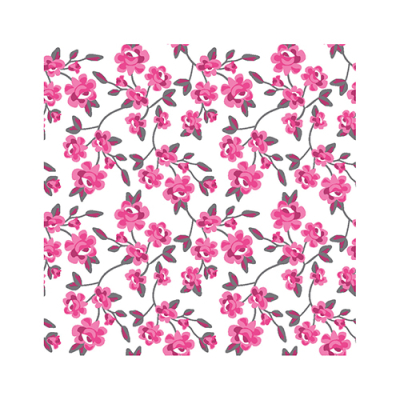 Papstar 20 Servietten, 3-lagig 1/4-Falz 25 cm x 25 cm fuchsia &quot;Milleflora&quot;