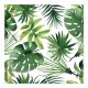 20 Servietten, 3-lagig 1/4-Falz 33 cm x 33 cm &quot;Monstera&quot;