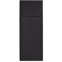 480 Bestecktaschen, Airlaid 40 cm x 33 cm schwarz mit Besteckfalz