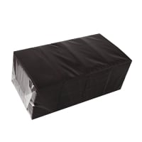 480 Bestecktaschen, Airlaid 40 cm x 33 cm schwarz mit Besteckfalz