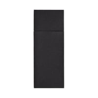 480 Bestecktaschen, Airlaid 40 cm x 33 cm schwarz mit Besteckfalz