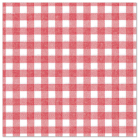 Papstar 50 Servietten &quot;ROYAL Collection&quot; 1/4-Falz 40 cm x 40 cm rot &quot;Vichy Karo&quot;