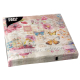 Papstar 20 Servietten, 3-lagig 1/4-Falz 33 cm x 33 cm &quot;Nora&quot;