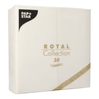 50 Servietten &quot;ROYAL Collection&quot; 1/8-Falz 40 cm x 40 cm weiss