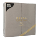 Papstar 50 Servietten &quot;ROYAL Collection&quot; 1/8-Falz 40 cm x 40 cm grau