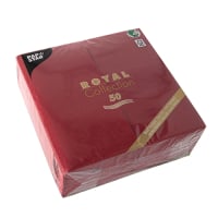 50 Servietten &quot;ROYAL Collection&quot; 1/8-Falz 40 cm x 40 cm bordeaux