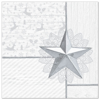 Papstar 50 Servietten &quot;ROYAL Collection&quot; 1/4-Falz 40 cm x 40 cm weiss &quot;Rising Star&quot;