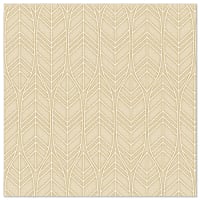 50 Servietten &quot;ROYAL Collection&quot; 1/4-Falz 40 cm x 40 cm sand &quot;Leaves&quot;