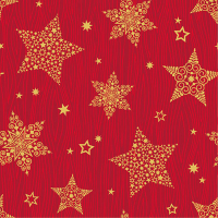 Papstar 50 Servietten, 3-lagig 1/4-Falz 25 cm x 25 cm &quot;Christmas Shine&quot;