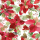 Papstar 20 Servietten, 3-lagig 1/4-Falz 33 cm x 33 cm &quot;Winter Poinsettia&quot;