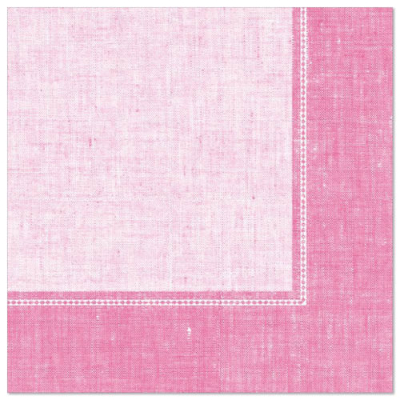 50 Servietten &quot;ROYAL Collection&quot; 1/4-Falz 40 cm x 40 cm rosa &quot;Linum&quot;