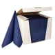 Papstar 100 Servietten &quot;ROYAL Collection&quot; 1/4-Falz 40 cm x 40 cm dunkelblau