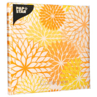 Papstar 20 Servietten, 3-lagig 1/4-Falz 40 cm x 40 cm gelb &quot;Floralies&quot;