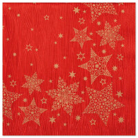 Papstar 20 Servietten, 3-lagig 1/4-Falz 40 cm x 40 cm rot...